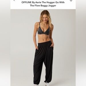 The Hugger Go with the Flow Black Jogger Pants